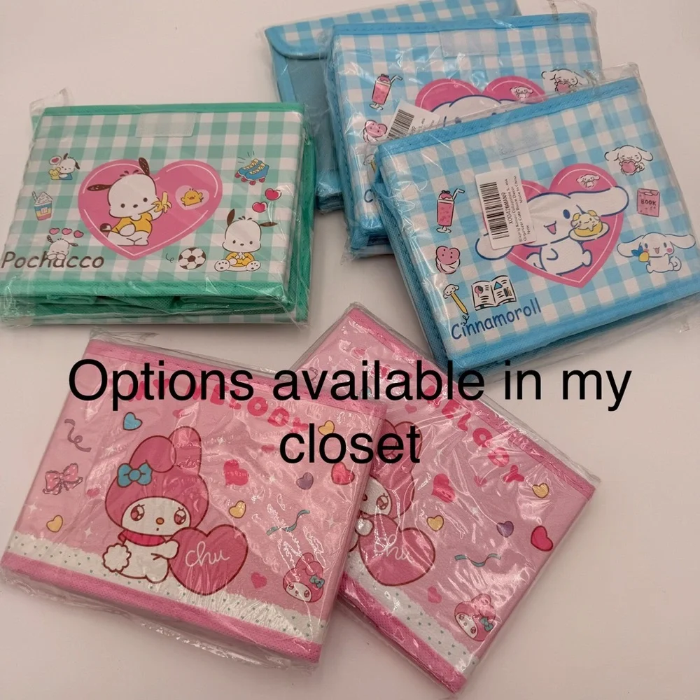 Cinnamoroll Blue Checkered Storage Box